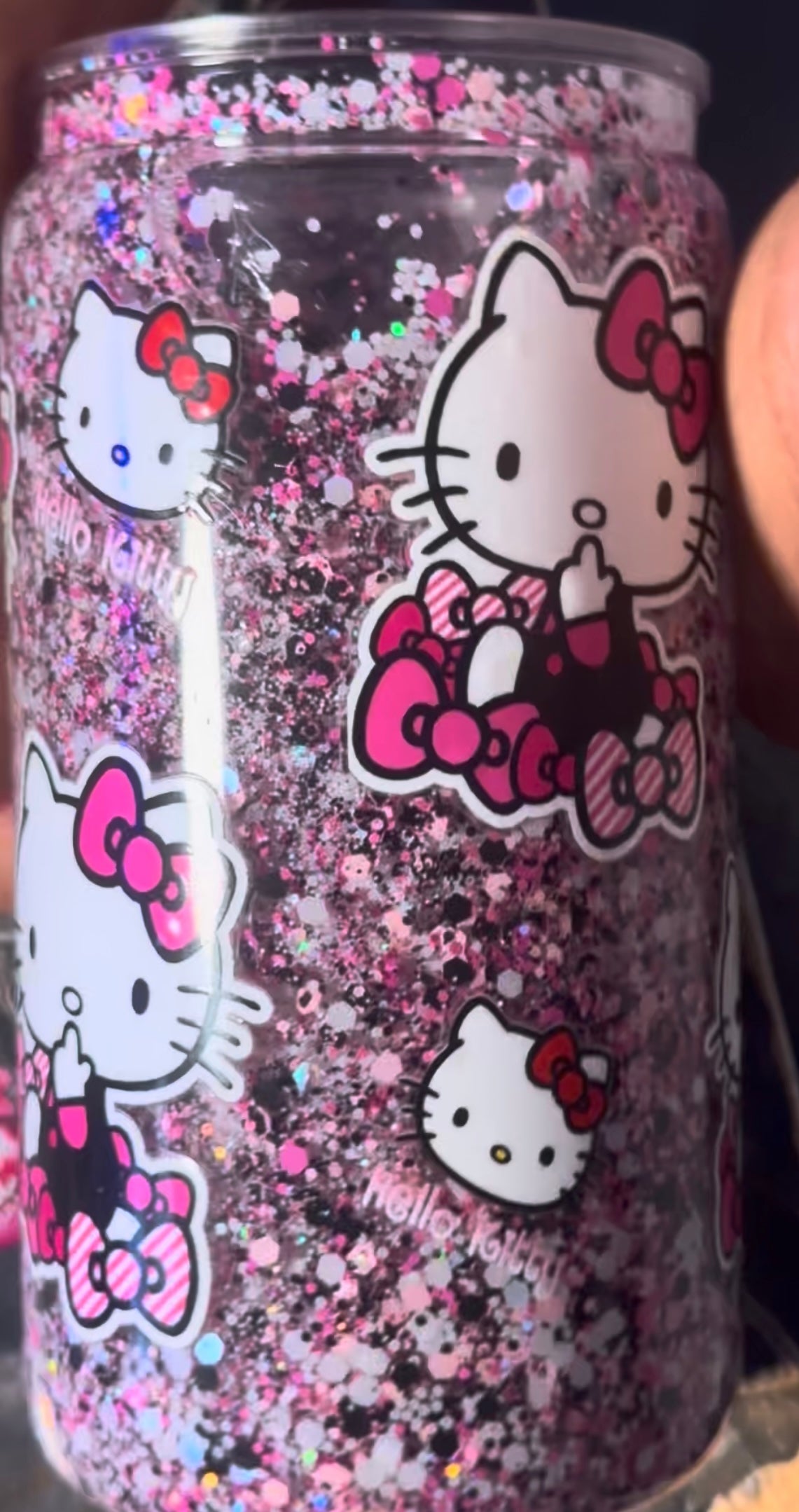Hello Kitty Snowglobe Cup